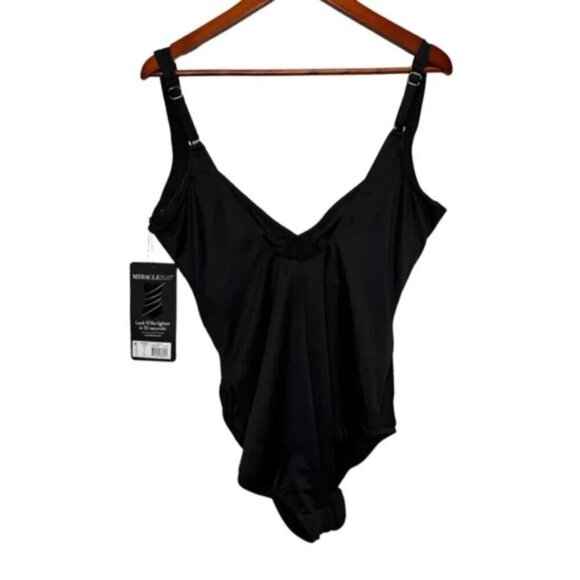 Knix Balcony Cup One Piece Wide Strap Back Tie Closure Swimsuit Size Medium NWT - Picture 3 of 6